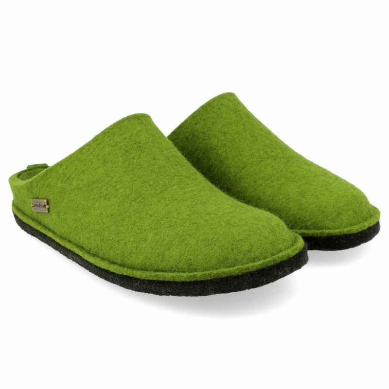 Kapcie Novelty Damskie Haflinger Soft Zielone | UDS7848VK